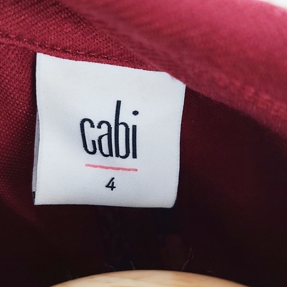 Cabi 3175 Outing Blazer dark red ponte jacket Women's size 4 - Picture 6 of 7